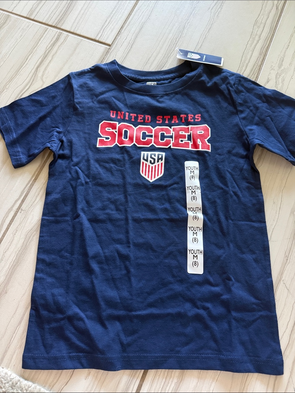 USA Soccer Youth Navy Graphic Tee